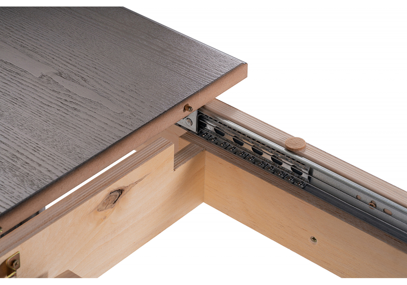 Стол деревянный, Бевье орех темный / орех