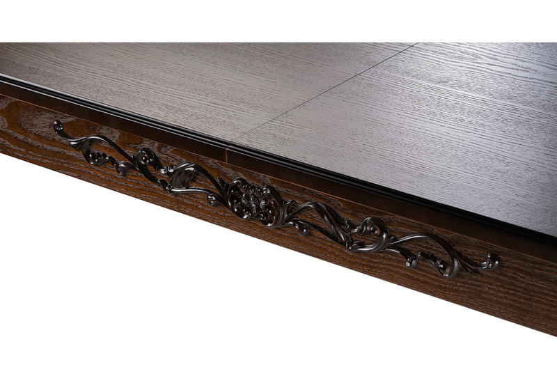 Стол деревянный, Бевье орех темный / орех