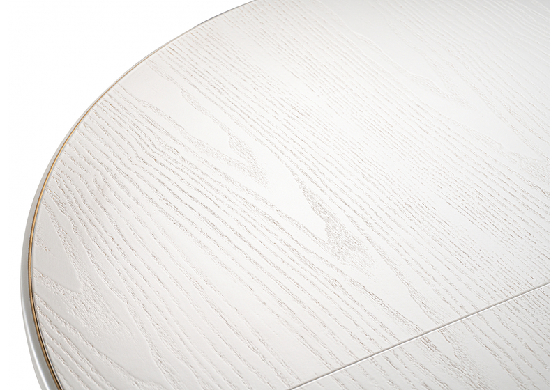 Стол деревянный, Брейзер молочный / золото