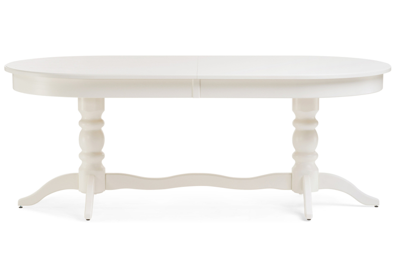 Стол деревянный, Дейвер 200(260)х100 молочный