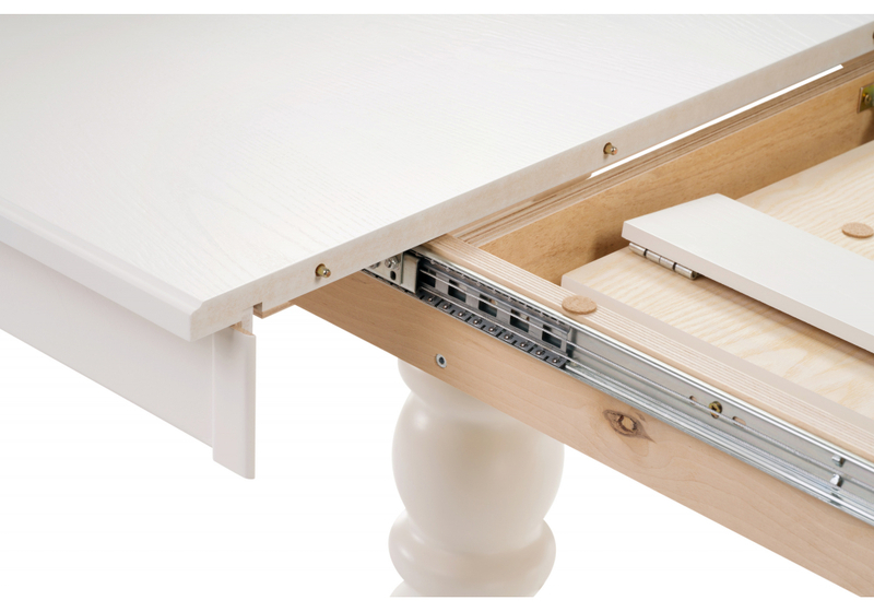 Стол деревянный, Дейвер 200(260)х100 молочный