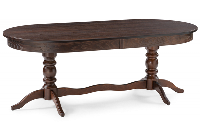 Стол деревянный, Дейвер 200(260)х100 орех темный