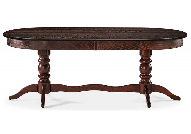 Стол деревянный, Дейвер 200(260)х100 орех темный