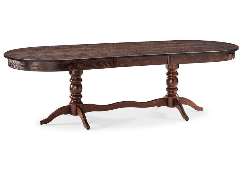 Стол деревянный, Дейвер 200(260)х100 орех темный