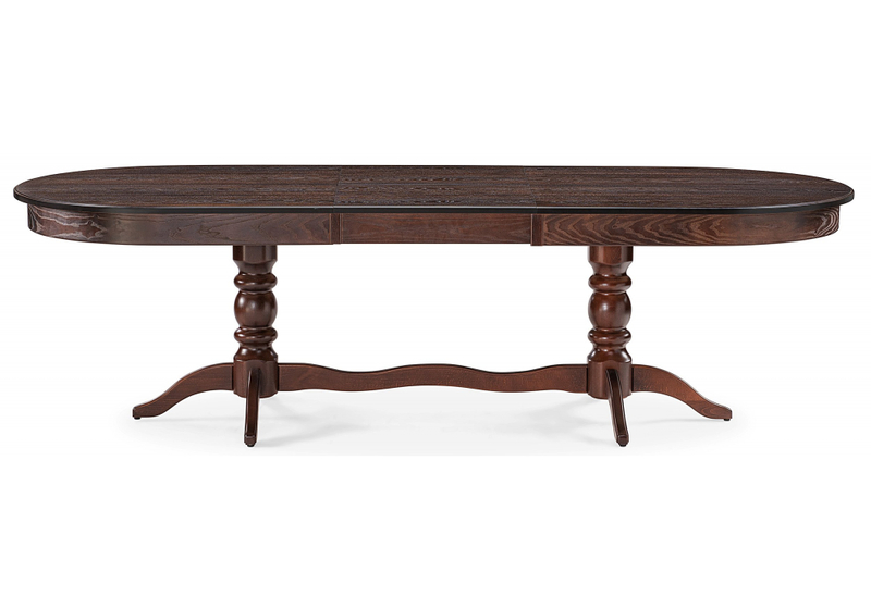 Стол деревянный, Дейвер 200(260)х100 орех темный