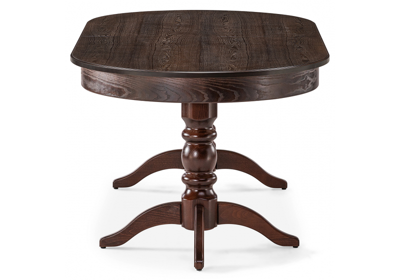 Стол деревянный, Дейвер 200(260)х100 орех темный