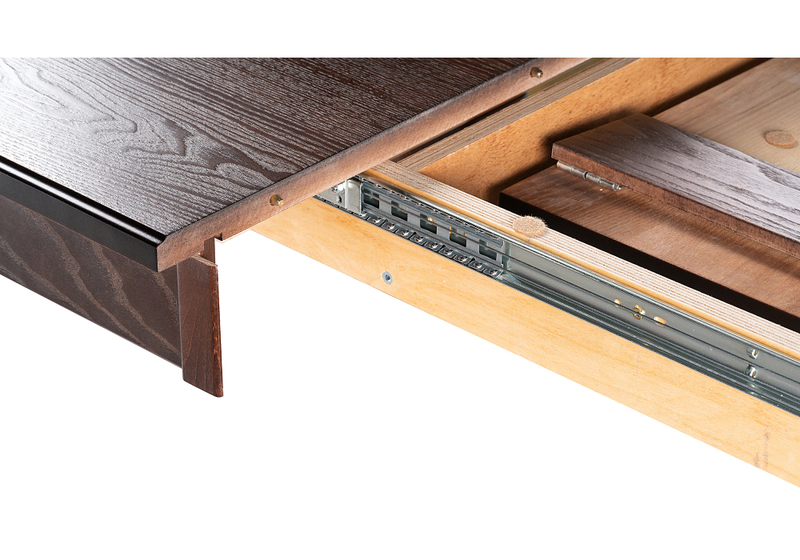 Стол деревянный, Дейвер 200(260)х100 орех темный