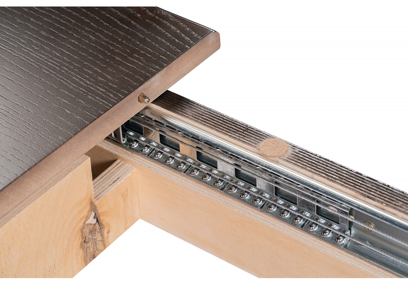 Стол деревянный, Морнит 220(320)х110 орех темный / орех