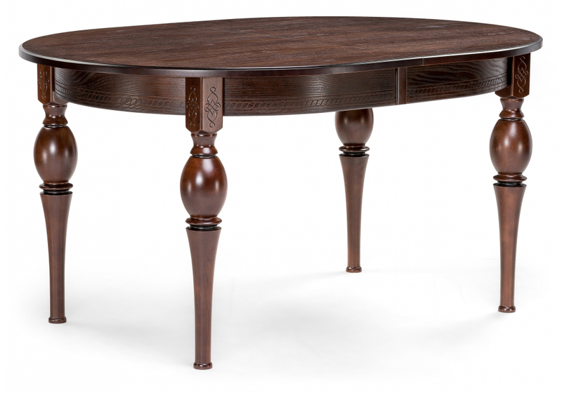 Стол деревянный, Авилла орех темный / орех