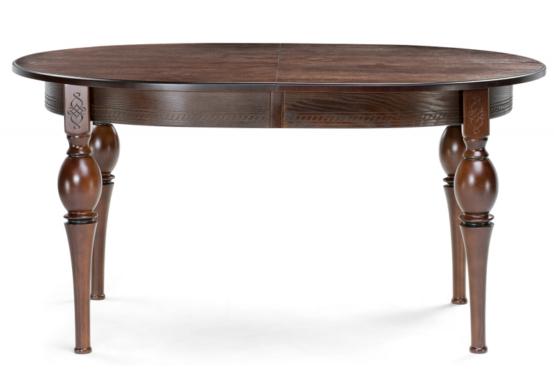 Стол деревянный, Авилла орех темный / орех