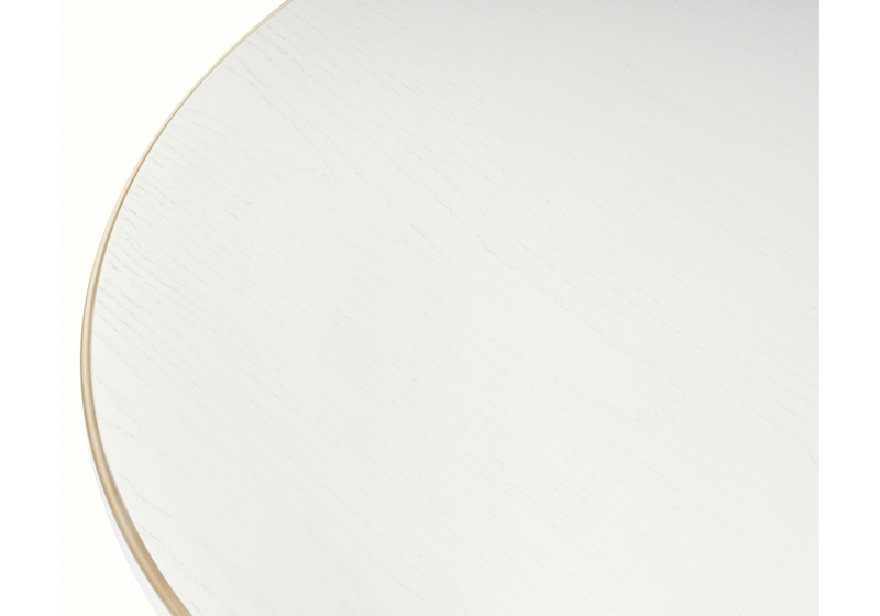 Стол деревянный, Авилла молочный / золото