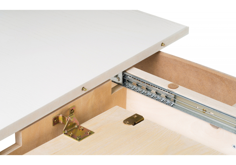 Стол деревянный, Авилла молочный / золото