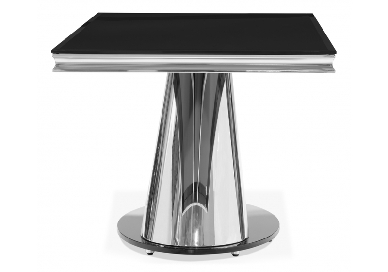 Стол стеклянный, Kolonel черный