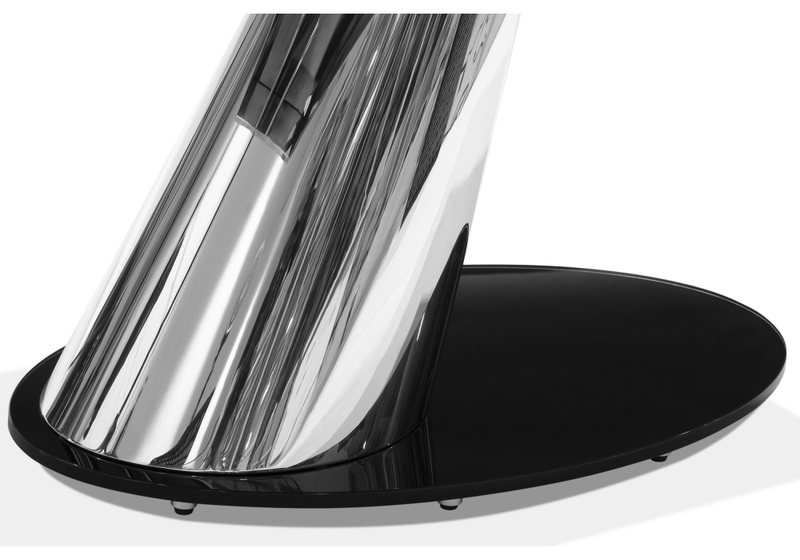 Стол стеклянный, Kolonel черный