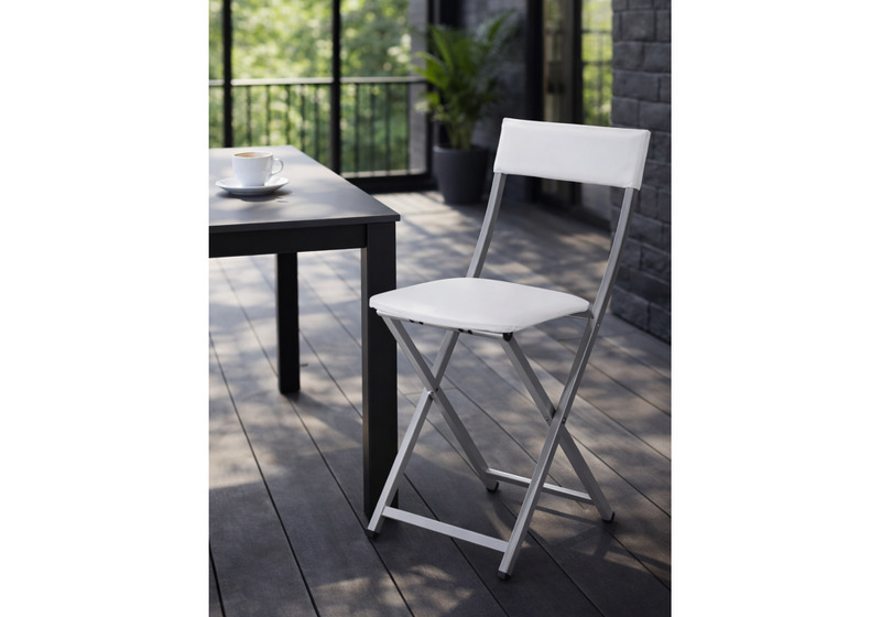 Стул на металлокаркасе, Elevis белый полимер / светлый мусс