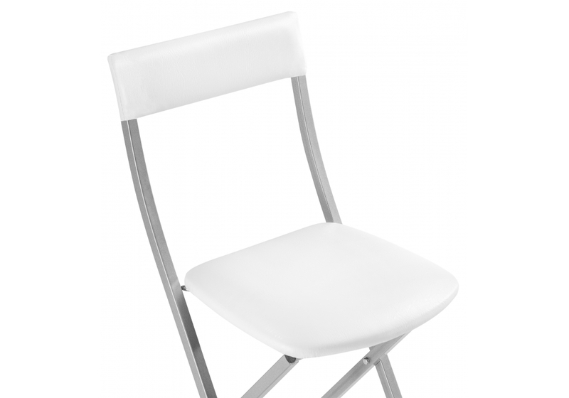 Стул на металлокаркасе, Elevis белый полимер / светлый мусс