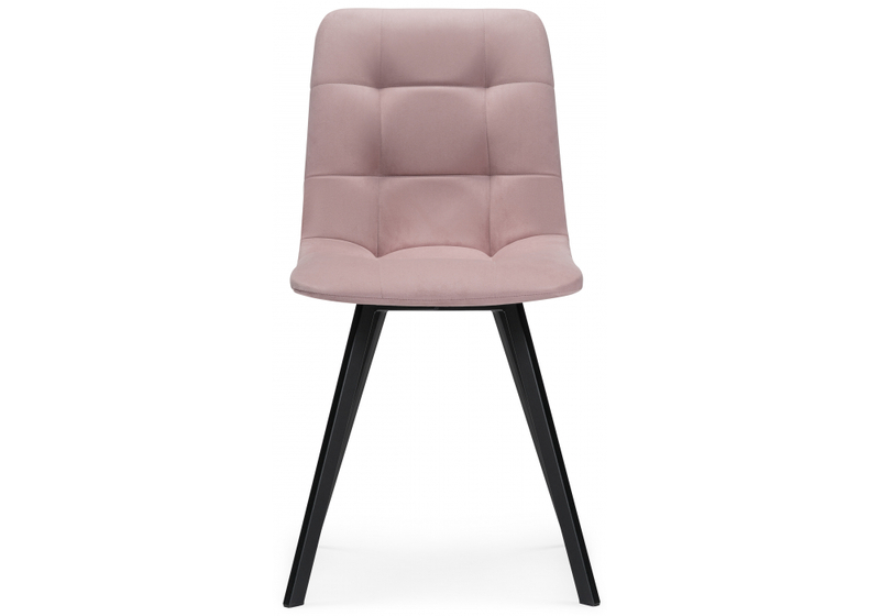 Стул на металлокаркасе, Чилли розовый / черный