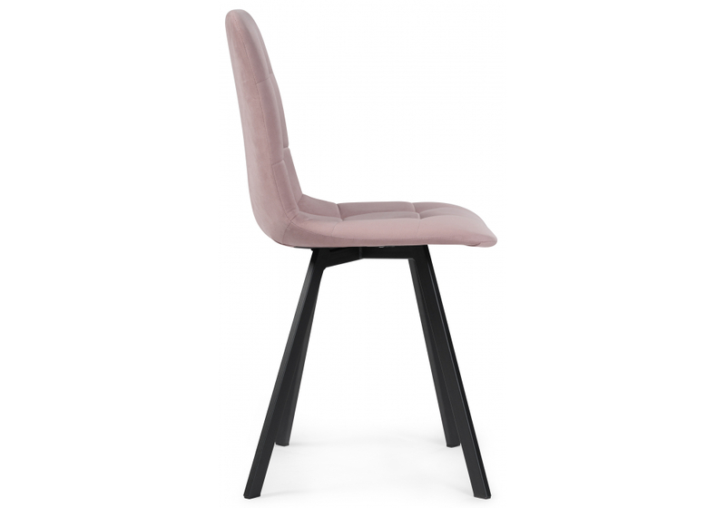 Стул на металлокаркасе, Чилли розовый / черный