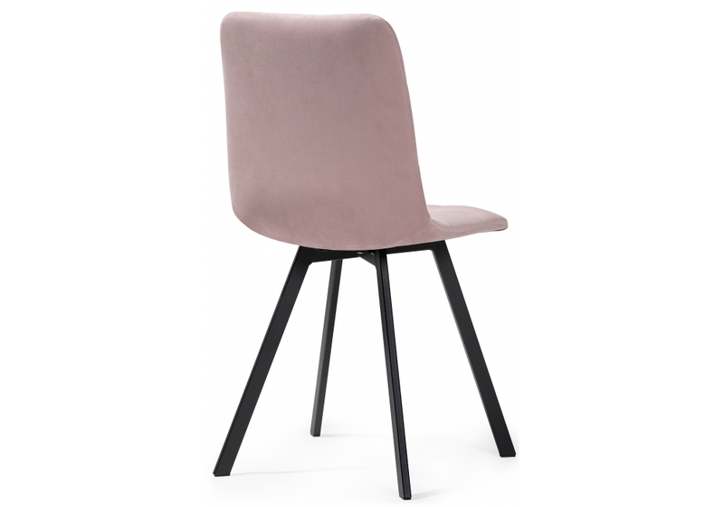 Стул на металлокаркасе, Чилли розовый / черный
