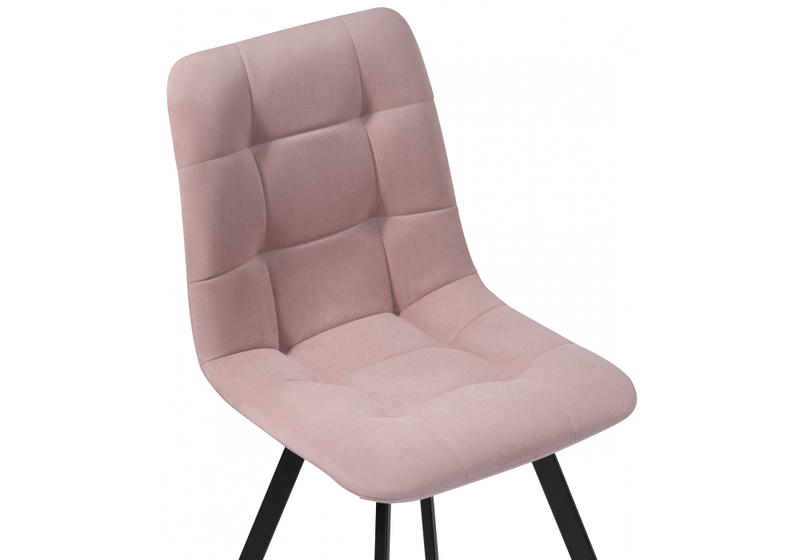 Стул на металлокаркасе, Чилли розовый / черный