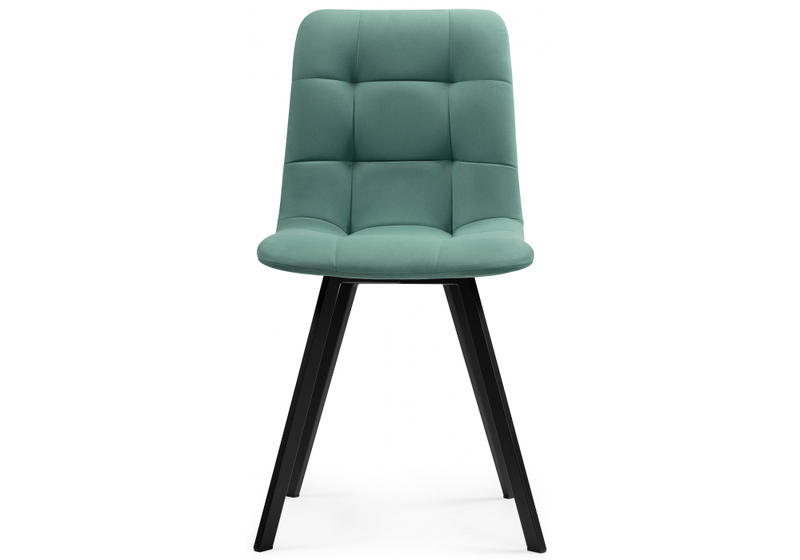 Стул на металлокаркасе, Чилли бирюзовый / черный