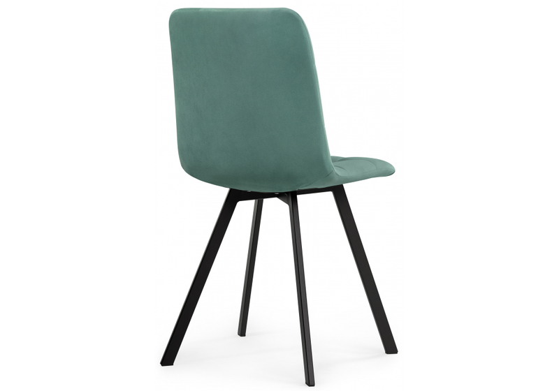 Стул на металлокаркасе, Чилли бирюзовый / черный