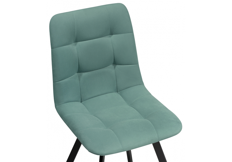 Стул на металлокаркасе, Чилли бирюзовый / черный