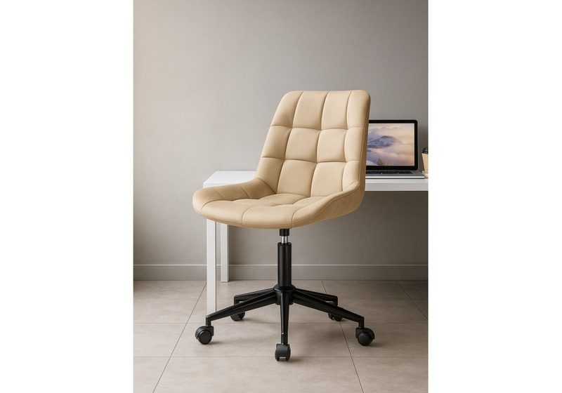Офисное кресло, Честер бежевый / черный