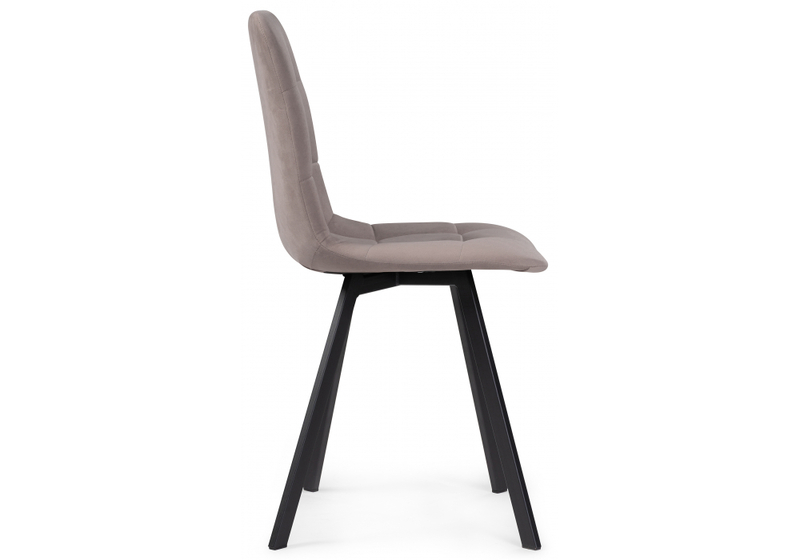 Стул на металлокаркасе, Чилли латте / черный