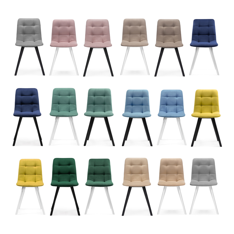 Стул на металлокаркасе, Чилли латте / черный