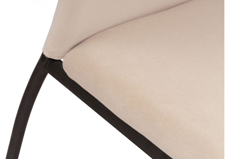 Стул на металлокаркасе, Tod beige / black