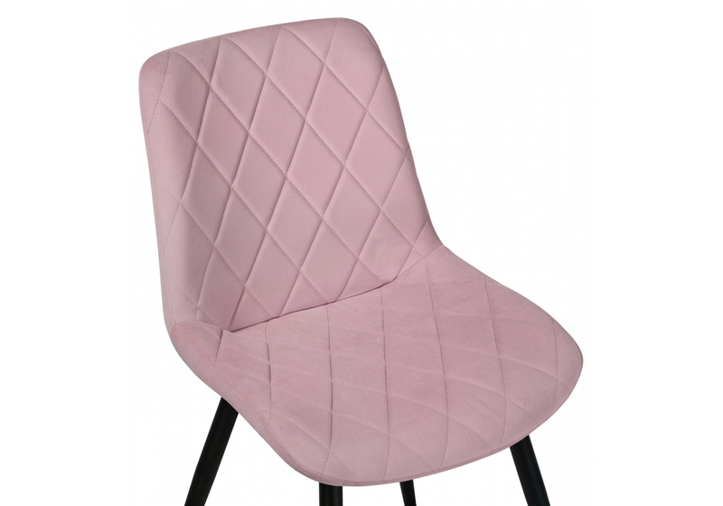 Стул на металлокаркасе, Fox black / light purple