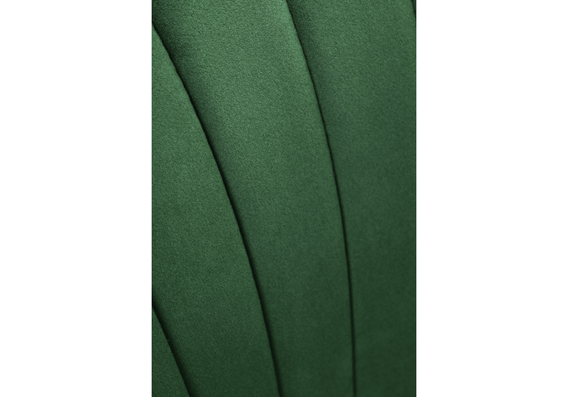 Стул на металлокаркасе, Инклес темно-зеленый / черный глянец