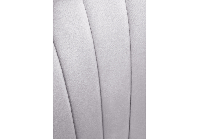 Стул на металлокаркасе, Инклес серый / черный глянец