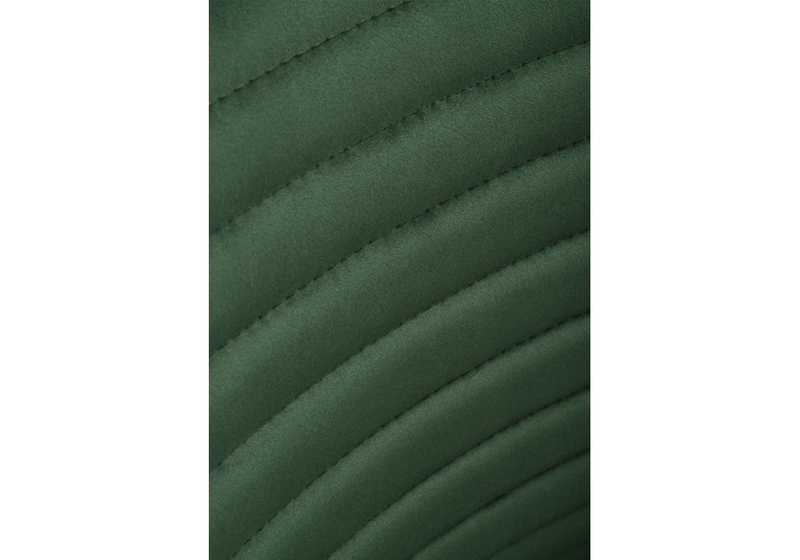 Стул на металлокаркасе, Рансол темно-зеленый / черный глянец