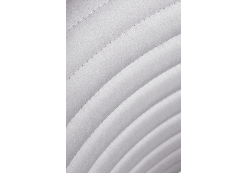 Стул на металлокаркасе, Рансол серый / черный глянец