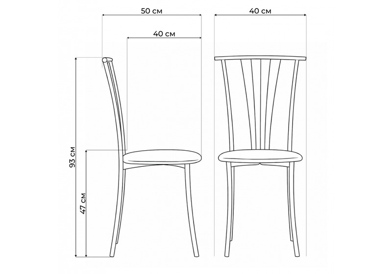 Стул на металлокаркасе, Grigori белый полимер / светлый мусс