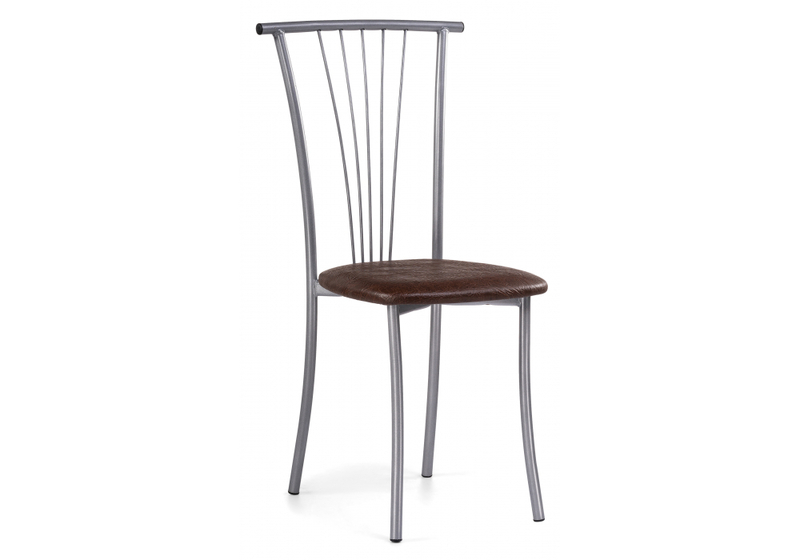 Стул на металлокаркасе, Grigori горький шоколад / светлый мусс