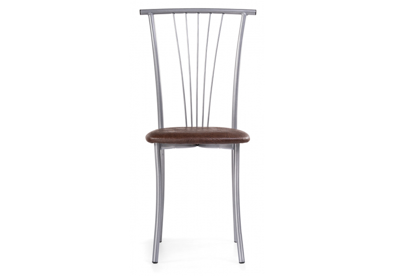 Стул на металлокаркасе, Grigori горький шоколад / светлый мусс