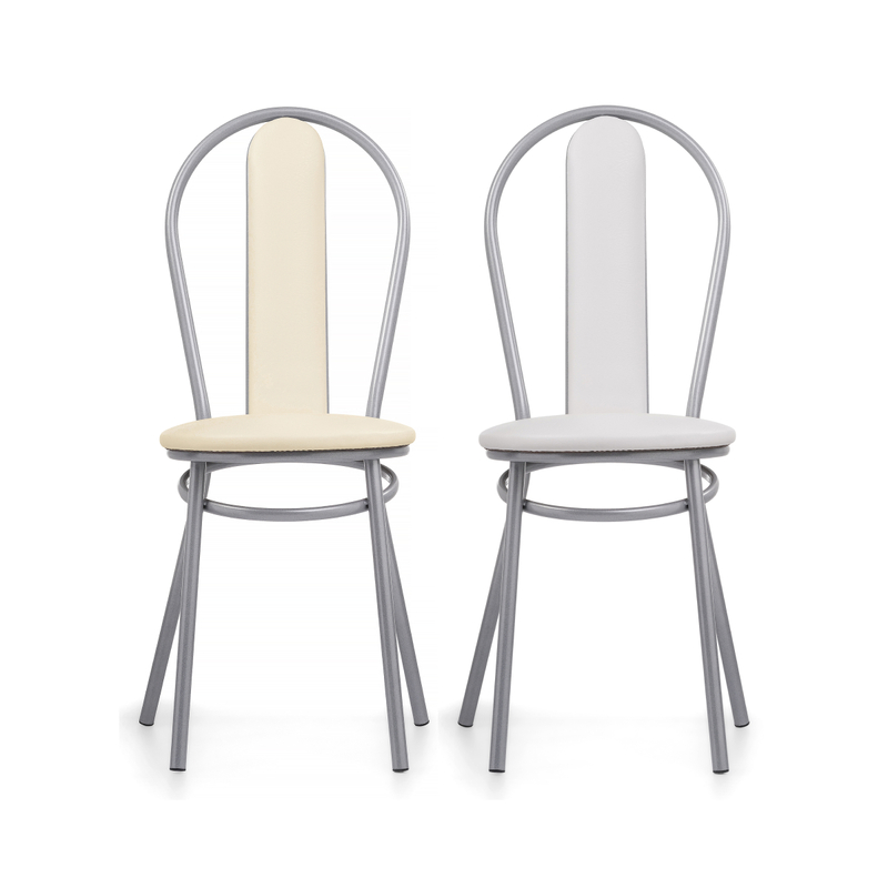 Стул на металлокаркасе, Lamniel ваниль в крапинку / светлый мусс