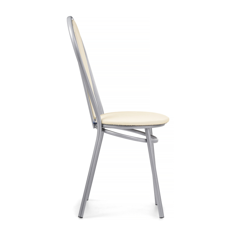 Стул на металлокаркасе, Lamniel ваниль в крапинку / светлый мусс