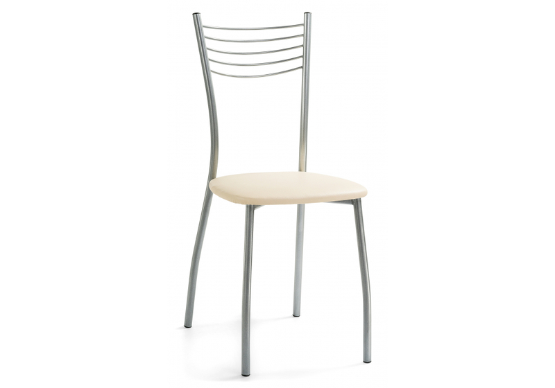 Стул на металлокаркасе, Goki ваниль крап / светлый мусс