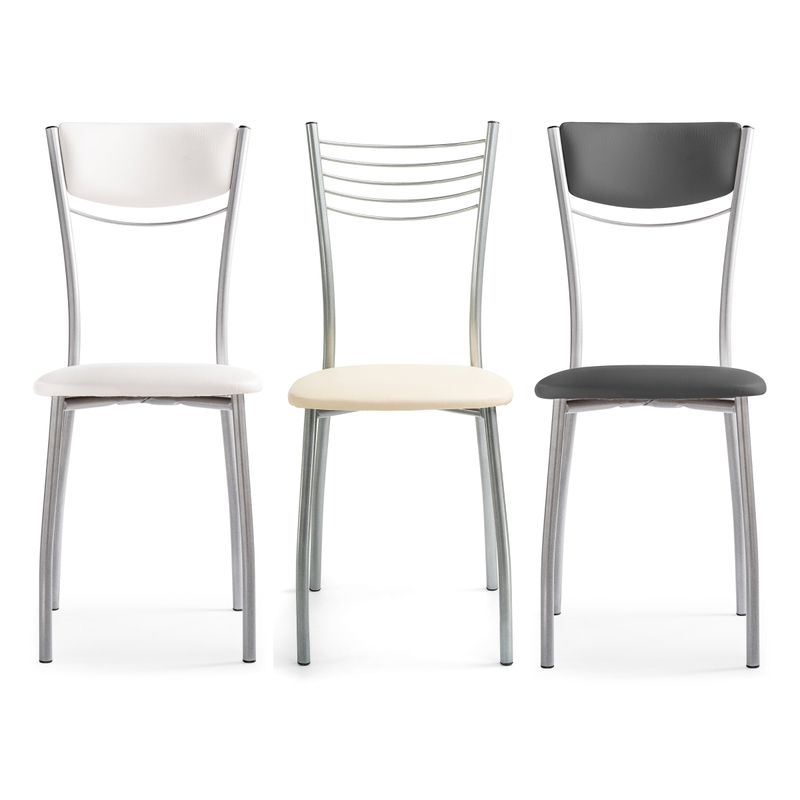 Стул на металлокаркасе, Goki ваниль крап / светлый мусс