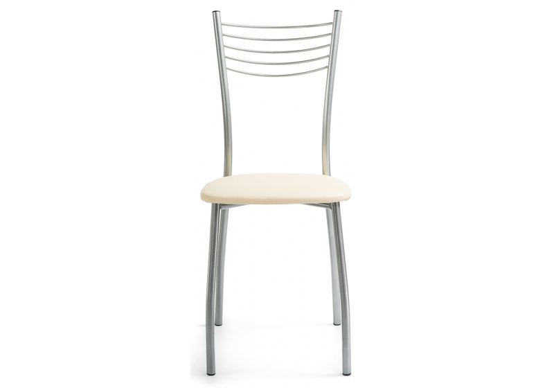 Стул на металлокаркасе, Goki ваниль крап / светлый мусс