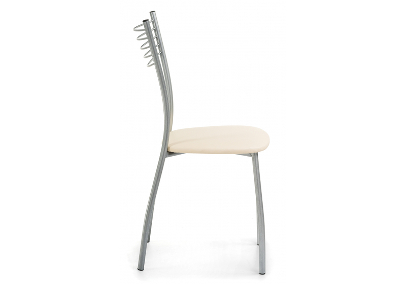 Стул на металлокаркасе, Goki ваниль крап / светлый мусс