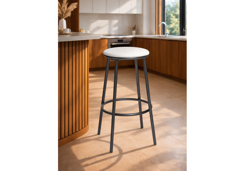 Барный стул, Drezegomad белый / темный мусс