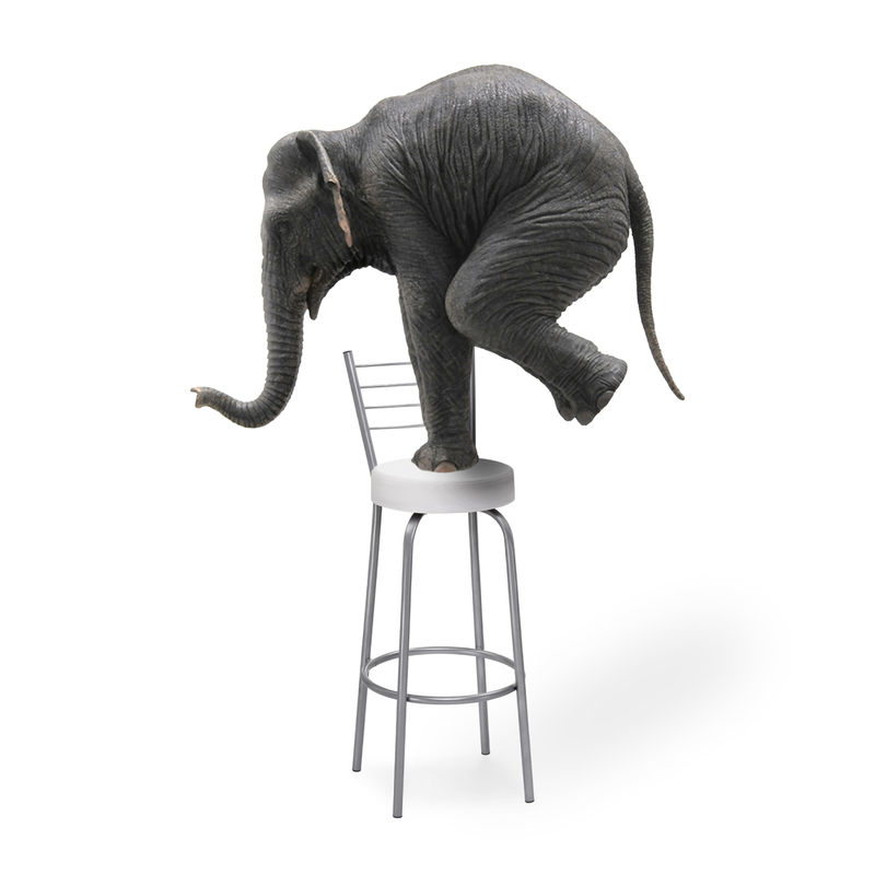 Барный стул, Kuroda белый полимер / светлый мусс