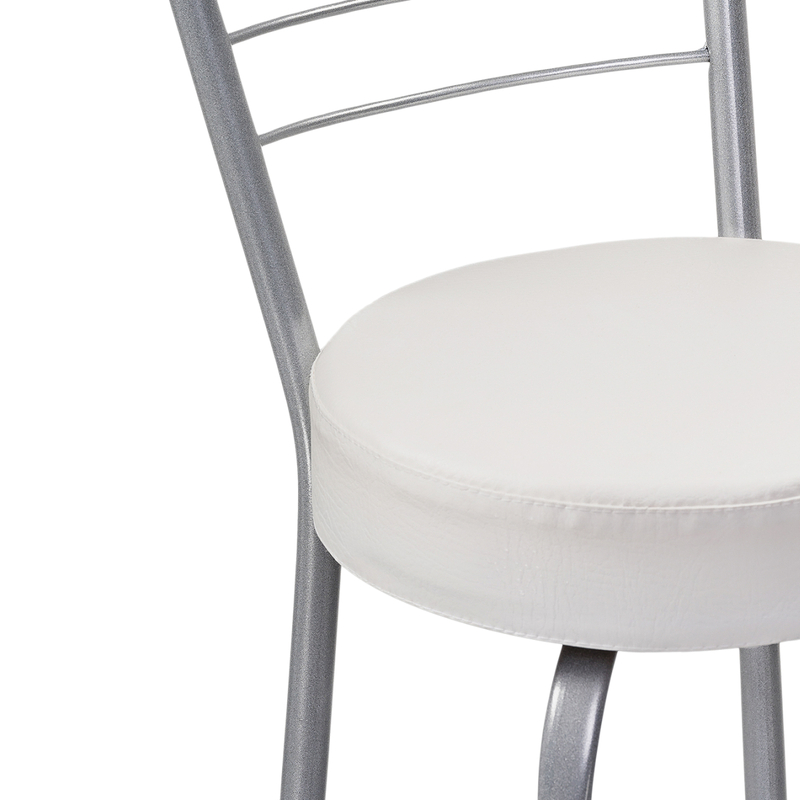 Барный стул, Kuroda белый полимер / светлый мусс