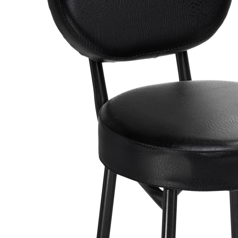 Барный стул, Satearant черный полимер / темный мусс