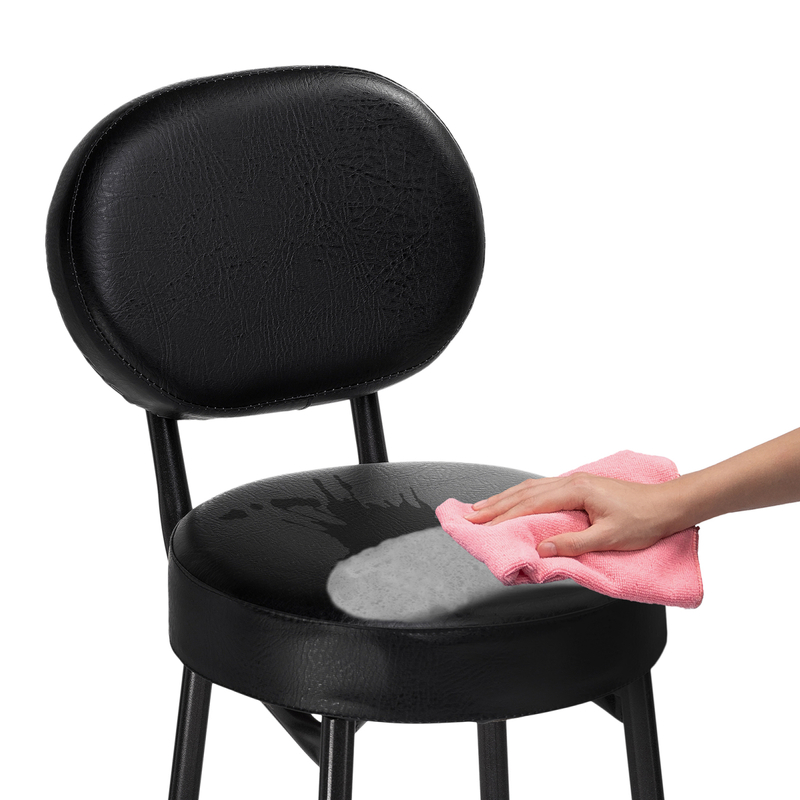 Барный стул, Satearant черный полимер / темный мусс